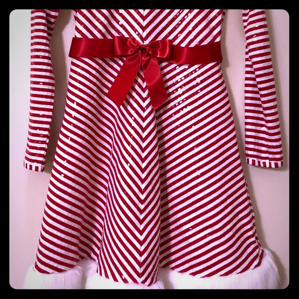Candy Cane/Santa Baby Dress size 14